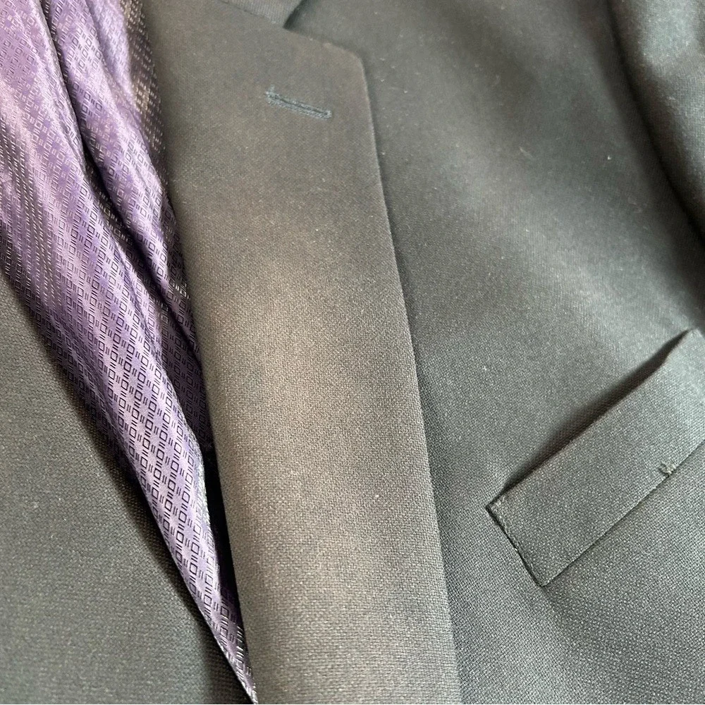 Jean Paul Germain Blazer Mens 50 Black Sports Coat Business Casual Designer Lux